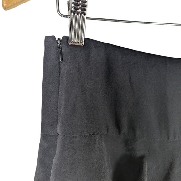 DKNY Y2K Silk Tiered Ruffle Mini Party Going Out Drop Waist Lined Skirt Size 2 - Picture 3 of 8